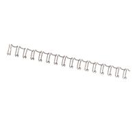 GBC RG810997 Dos de reliure métallique - A4, No.9, 14 mm/115 feuilles, 100 pièces, argenté