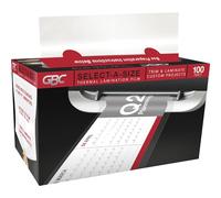 GBC Select-A-Size - Rouleau de film de plastification thermique, 0,9 mm x 30,5 m, pour plastifieuses à pochettes de 9 po et 12 po, taille de feuille personnalisée, finition brillante, tondeuse incluse