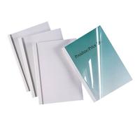 GBC Standard - 10 mm - A5 (148 x 210 mm) - 90 feuilles - 150 micromètres blanc satin avec capot avant transparent - 240 g/m² - 100 unités couverture à reliure thermique