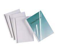 Gbc Thermabind Standard - 8 Mm - A4 (210 X 297 Mm) - 60 Feuilles - 150 Micromètres Blanc, Transparent - 240 G/M² - 100 Unités Couverture À Reliure Pvc Thermique