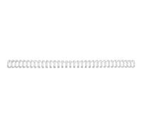 Gbc Wirebind - 6 Mm - 34 Anneaux - A4 (210 X 297 Mm) - 55 Feuilles - Argenté(E) - 100 Unités Spirale De Reliure - Pour Wirebind W20, W25e; Rexel Wb606