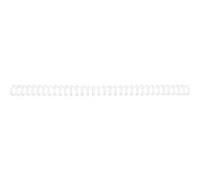 ACCO REXEL Peignes WireBind 7,9 mm 34 anneaux A4 70 feuilles Blanc 100 unités pour WB606