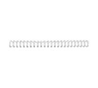 GBC WireBind - 8 mm - 24 anneaux - A5 (148 x 210 mm) - 70 feuilles - argent - 100 unités fil de ligature
