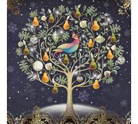 GBCC Lot de 10 cartes de Noël caritatives - Motief perdrix dans un poirier - Finition feuille dorée - Pack de cartes de vœux premium avec enveloppes - Soutien aux œuvres caritatives du Royaume-Uni