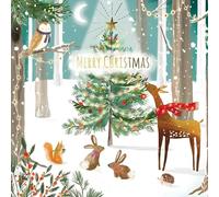 GBCC Lot de cartes de Noël caritatives Pack de 10 - Animaux de la forêt - Lot de cartes de Noël festives - Au profit des œuvres caritatives au Royaume-Uni