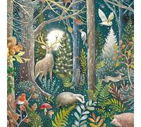 GBCC Lot de cartes de Noël caritatives - Pack de 10 cartes de vœux de Noël premium avec enveloppes, animaux de la forêt festive - Soutien aux œuvres caritatives du Royaume-Uni