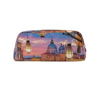 GBCDEDSL Beautiful Places Trousse à crayons en cuir avec fermeture éclair tridimensionnelle en PVC Motif croix, Argenté., Taille unique, Sac à vêtements de voyage