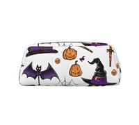 GBCDEDSL Magic Witch Witchcraft Bohème Dessin Entièrement Imprimé PVC Motif Croix Cuir Fermeture Éclair Tridimensionnelle Trousse à crayons Étudiant Trousse à crayons, Argenté., Taille unique, Sac à