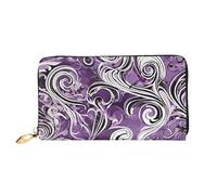 GBCDEDSL The Sea Witch Portefeuille en cuir microfibre imprimé double face pour femme, Noir , Taille unique