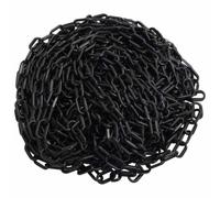 GBCDSWBR Chaîne de barrière de sécurité en plastique, noir, 100 m, 4 | Pour un blocage temporaire, léger et durable, pour l'intérieur et l'extérieur