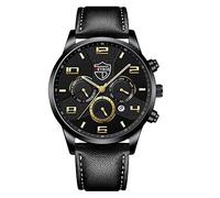 Gbd200sm-1a5 Montre à quartz analogique décontractée en cuir pour homme, b, taille unique
