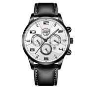Gbd200sm-1a5 Montre à quartz analogique décontractée en cuir pour homme, E, taille unique