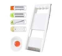 GBEDFO Mandoline de Cuisine Professionnelle Multifonction avec 4 Lames | Trancheuse Rapeuse Éplucheuse pour Concombre Carotte Pomme de Terre, Mandoline Mandoline Pro Mandoline Inox