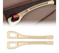 GBEDIKMS Pack de 2 Remplisseurs D'espace de Siège de Voiture pour BMW X5 E53 E70 F15 F85 G05 G18 F95, Accessoires D Intérieur de Voiture Empêche la Chose de Tomber,Beige