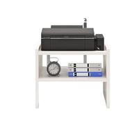 GBEVAUEIO Étagère Étagère for imprimante et copieur, Support Multicouche de Bureau, sous-Bureau, étagère Rangement Domestique Industriel(Blanc,Petit)