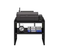 GBEVAUEIO Étagère Étagère for imprimante et copieur, Support Multicouche de Bureau, sous-Bureau, étagère Rangement Domestique Industriel(Noir,Grand)