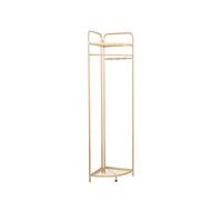 GBEVAUEIO Intérieur Porte-Manteau de Type Sol, Rangement de vêtements de Chevet, Porte-Manteau d'angle de Chambre à Coucher, n'occupe Pas d'espace, Porte-Manteau Vertical Décoration(Gold)