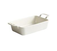 GBEVAUEIO Lasagnes Four en céramique occidental scandinave, poêle à Pizza, cuisson domicile, micro-ondes, Buffet créatif, plaque Double oreille pour Tartes(13 inches)