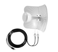Gbformat 22dBi Gain 4G LTE 5G Antenne Extérieure Double Bande, 600-6000MHz Antenne DirectionnelleMimo, Signal Compatible Routeur MimoDirectionnel, AntenneExterne SMA/TS9, 2 Câbles de 10M