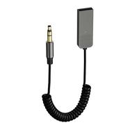 Gbformat Aux Bluetooth Voiture Adaptateur Bluetooth 5.2 Jack 3,5mm USB Adaptateur Audio sans Fil Bluetooth avec pour la Navigation Vocale