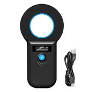 Gbformat Bluetooth Lecteur de Puces pour Animaux Rechargeable Lecteur Puce Animaux OLED Puce Electronique Chat Lecteur RFID Lecteur de Puce Animaux pour Pet ID Tag EMID, FDX-B(ISO 11784/11785)