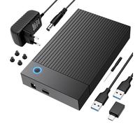Gbformat Boitier Disque Dur 3.5, 6Gbps Station d'accueil pour Disque Dur USB 3.0 SATA HDD pour DisqueDur SATA 2,5"/3,5" SATAHDD/SSD, Adaptateur DisqueDur avec Adaptateur Secteur 12 V/2 A, UASP