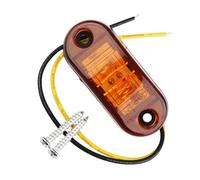 GBGWRMRYX 1 Feu Gabarit Latéral À LED 9 V-30 V Voyant D'avertissement Rouge Orange Et Blanc Feux Extérieurs Remorque Camion Caravane Dégagement Latéral Latéral Clignotant Séquentiel(Orange)