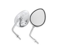 GBGWRMRYX Rétroviseur Latéral Rétroviseur en Silicium 10 Mm pour Le Chef pour Dark pour Horse 2017 pour Springfield 2019 Rétroviseur D'extrémité(Chrome)