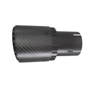 GBGWRMRYX Sortie Échappement 1 Pièces Taille D'entrée: 60/63mm Taille Sortie: 89/101mm Pointe Gorge Queue D'échappement avec Silencieux en Fiber De Carbone Mat Double Silencieux Embout(63mm-89mm)