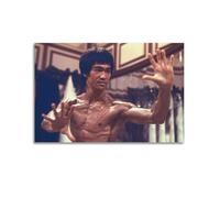 GBHEVEWV Poster de Bruce Lee sur toile représentant la superstar des arts martiaux - Impression sur toile moderne pour chambre à coucher - 20 x 30 cm