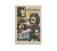 GBHEVEWV Poster du groupe de rock The Beatles - Impression sur toile - Décoration murale moderne pour chambre à coucher - 20 x 30 cm