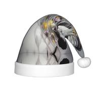 gbhJGK Chapeau de Noël festif pour enfants - Chapeau de Père Noël doux avec imprimé cheval, couvre-chef unisexe pour Noël, Nouvel An