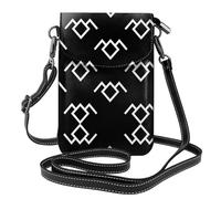 gbhJGK Petit sac à main pour téléphone portable avec impression de texture de mur de briques rouges - Sac à bandoulière en cuir pour un usage quotidien, les voyages et le shopping, Chouette Twin Peaks