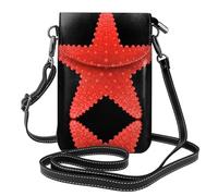 gbhJGK Petit sac à main pour téléphone portable Gecko avec imprimé lézards - Sac à bandoulière en cuir pour un usage quotidien, les voyages et le shopping, Étoile de mer rouge., Taille unique