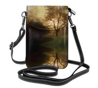 gbhJGK Petit sac à main pour téléphone portable imprimé avec citations de jeu - Sac à bandoulière en cuir pour un usage quotidien, les voyages et le shopping, Campagne, Taille unique