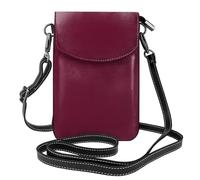gbhJGK Petit sac à main pour téléphone portable imprimé batteur - Sac à bandoulière en cuir pour un usage quotidien, les voyages et le shopping, Rouge vin pur, Taille unique