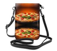 gbhJGK Petit sac à main pour téléphone portable imprimé carte du monde antique - Sac à bandoulière en cuir pour un usage quotidien, les voyages et le shopping, Grande pizza, Taille unique