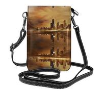 gbhJGK Petit sac à main pour téléphone portable imprimé cheval - Sac à bandoulière - Design en cuir pour un usage quotidien, les voyages et le shopping, Chicago, Taille unique