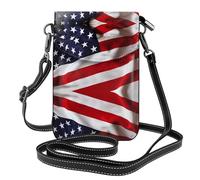 gbhJGK Petit sac à main pour téléphone portable imprimé drapeau américain - Sac à bandoulière en cuir pour un usage quotidien, les voyages et le shopping, drapeau des états-unis, Taille unique