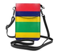 gbhJGK Petit sac à main pour téléphone portable imprimé drapeau du Commonwealth de Dominique - Sac à bandoulière en cuir pour un usage quotidien, les voyages et le shopping, Drapeau de l'île Maurice