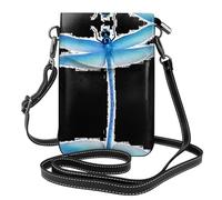 gbhJGK Petit sac à main pour téléphone portable imprimé flamant rose - Sac à bandoulière en cuir pour un usage quotidien, les voyages et le shopping, Libellule., Taille unique