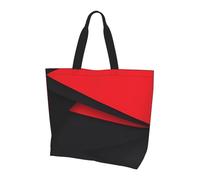 gbhJGK Sac à bandoulière imprimé batteur - Sac fourre-tout pour femme, sac fourre-tout de rangement, sac de voyage léger et sac de courses de la vie quotidienne, rouge/noir, Taille unique