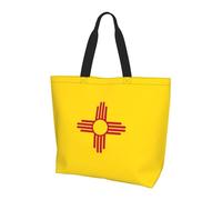 gbhJGK Sac à bandoulière imprimé drapeau du Commonwealth de Dominique - Sac fourre-tout pour femme, sac de rangement, sac de voyage léger et sac de courses quotidien, Drapeau du Nouveau-Mexique