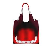 gbhJGK Sacs fourre-tout réutilisables en toile avec imprimé carte du monde antique - Sacs d'épicerie et de courses réutilisables pour voyage, plage, artisanat, vie quotidienne, Batte vampire, Taille