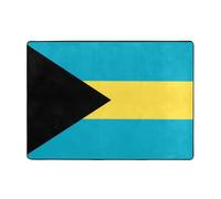 gbhJGK Tapis imprimé drapeau des Bahamas 203,2 x 147,3 cm - Tapis pour salon, bureau, chambre à coucher, balcon - Décoration d'intérieur durable