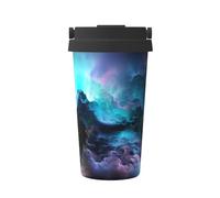 gbhJGK Tasse à café isotherme 3D Graphics Universe - 500 ml - Tasse de voyage à double couche - Tasse à thé isotherme élégante