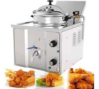 GBHJJ Friteuse à Pression éLectrique de Comptoir 16 L, Friteuse à Air Comprimé éLectrique de Comptoir Commerciale, Friteuse à Pression pour Poulet et Poisson, pour Restaurants