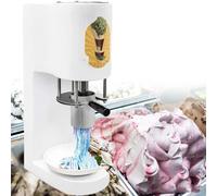 GBHJJ Machine à Glaces Professionnelle, 80 W, Presse à Glaces Italienne Professionnelle, 30 L/H, 4 Moules en Acier Inoxydable, Facile à Nettoyer, pour Glaciers et PâTisseries,White