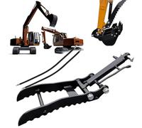 GBHJJ Pince Hydraulique pour Mini-Pelles - Accessoire Robuste pour Pelle Permettant Ramasser Facilement des Objets IrréGuliers, IdéAl pour Les Applications RéTrocaveuse,Singleholethumbclip