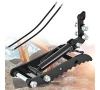 GBHJJ Pince Hydraulique pour Mini-Pelles, Pince Hydraulique pour Pouce, Accessoire pour Petite Pelle, avec 2 Flexibles Hydrauliques AdaptéS, Ramassage Facile D'Objets IrréGuliers,Threeholethumbclip